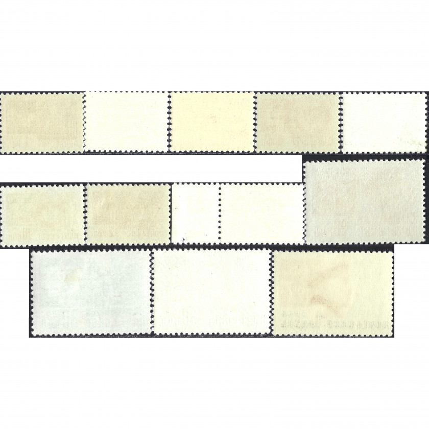 1968, СССР, 1k-1Rub, Соловьев #3426-#3437, Металлография, Без ВЗ, P12.5:12