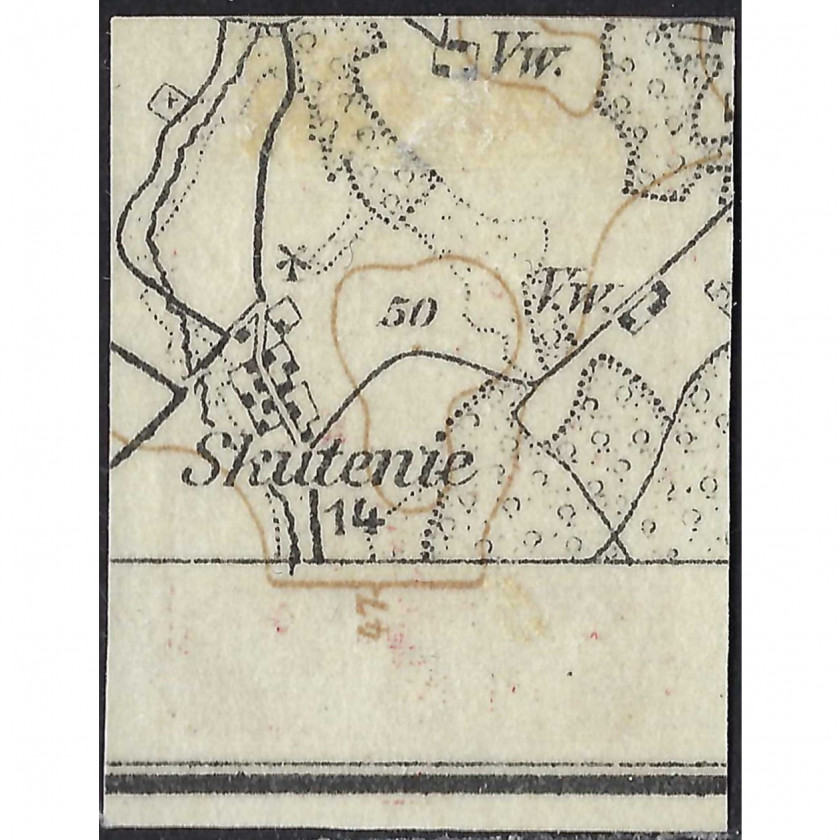 (ERROR)1918, Латвия, 5k, Соловьев #1B, Литография, Без ВЗ