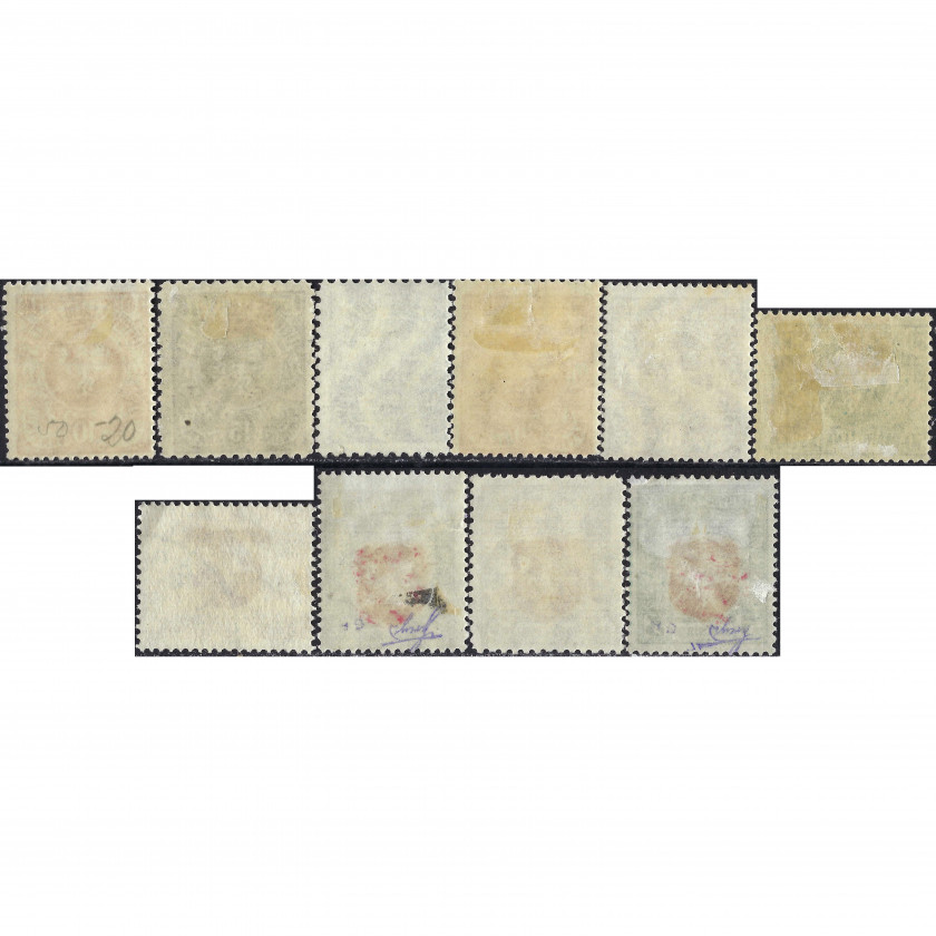 1919, Литва, 10s-5a, Соловьев #28-#37, Литография, ВЗ, P14