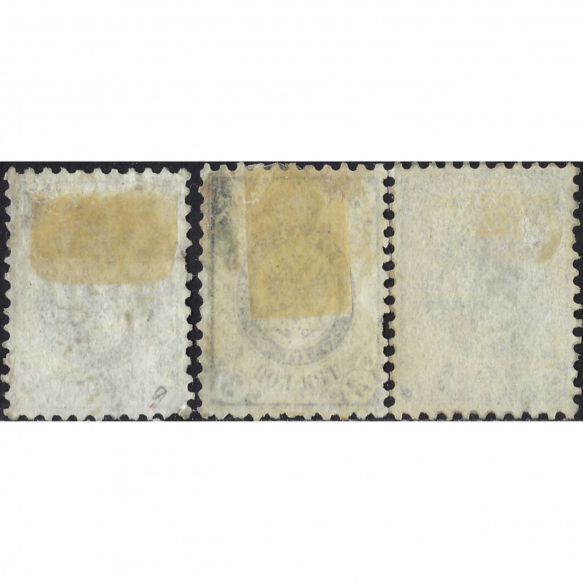 1864, Российская Империя, 1k-5k, Соловьев #9-#11, Типография, Без ВЗ, P12½