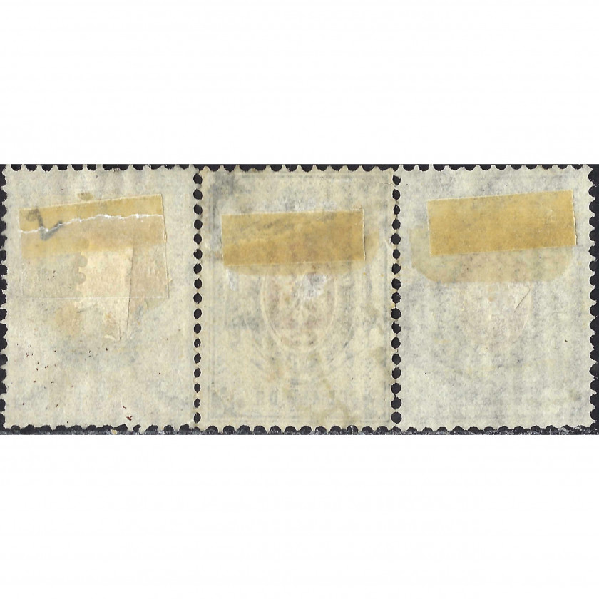 1875-80, Российская Империя, 2k-8k, Соловьев #24A-#26A, Типография, ВЗ, P14½:15