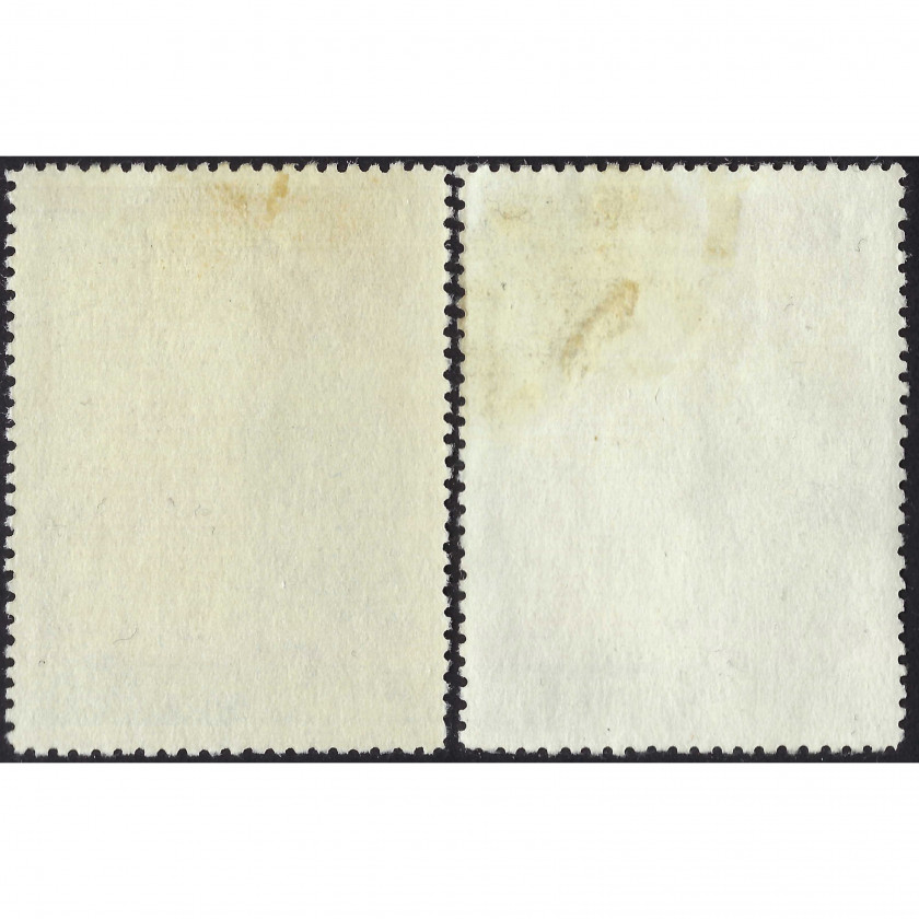 1951, СССР, 40k-1Rub, Соловьев #1609-#1610 / Мишель #1557-#1558, Фототипия, Без ВЗ, P12.5