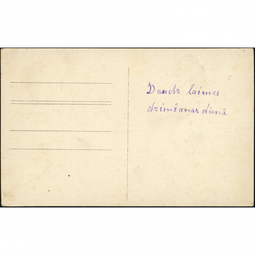 Unknown Publisher (Religious Postcard): Bible and lamp. Handwritten message (1910s-1920s)