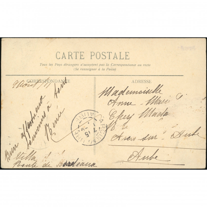 По (мост Жюрансон и замок, Франция), год: 1907–1911 (по штемпелям), издатель: BR.