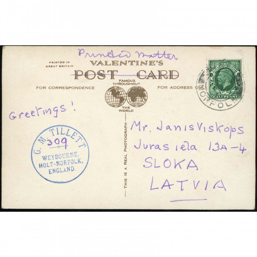 Кромер (Норфолк, Англия) — Многовидовая открытка морского курорта, период: 1920-е – 1930-е гг. (эпоха Георга V), издатель: Valentine's (Великобритания).