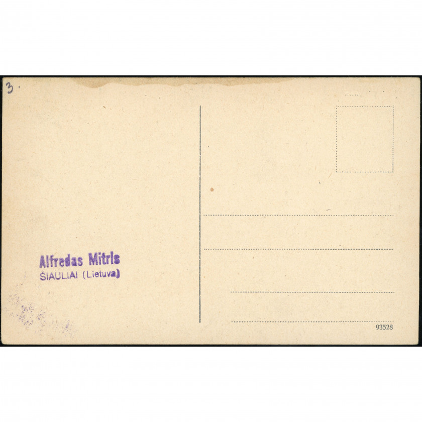 Klaipėda (Memel) (Lithuania) — Winter Harbor (Memel, Winterhafen), period: 1920s–1930s, publisher: Unknown (No. 93528 on the back, stamp of Alfredas Mitris)
