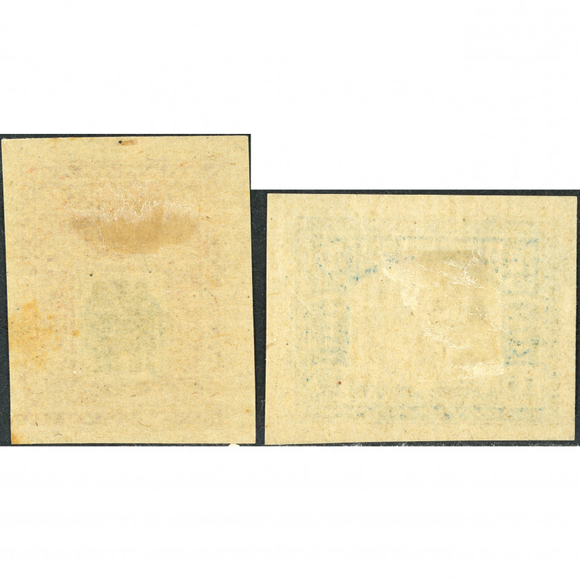 1920, Estonia, 35+10p-70+15p, Solovyov #26-#27, Lithographed, UnWmk