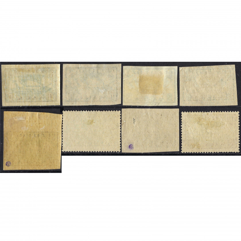 1919, Эстония, 1m-25m, Соловьев #11-#14A, Литография, Без ВЗ