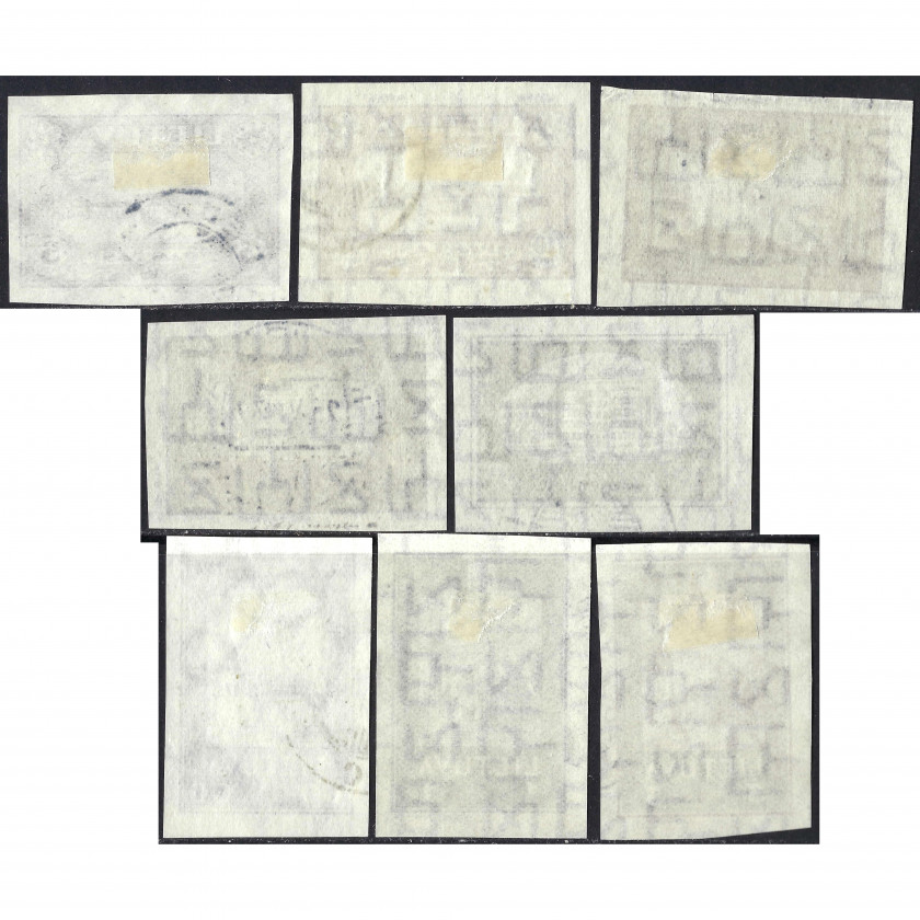 1932, Литва, 5c-3L, Соловьев #311A-#318A, Литография, ВЗ