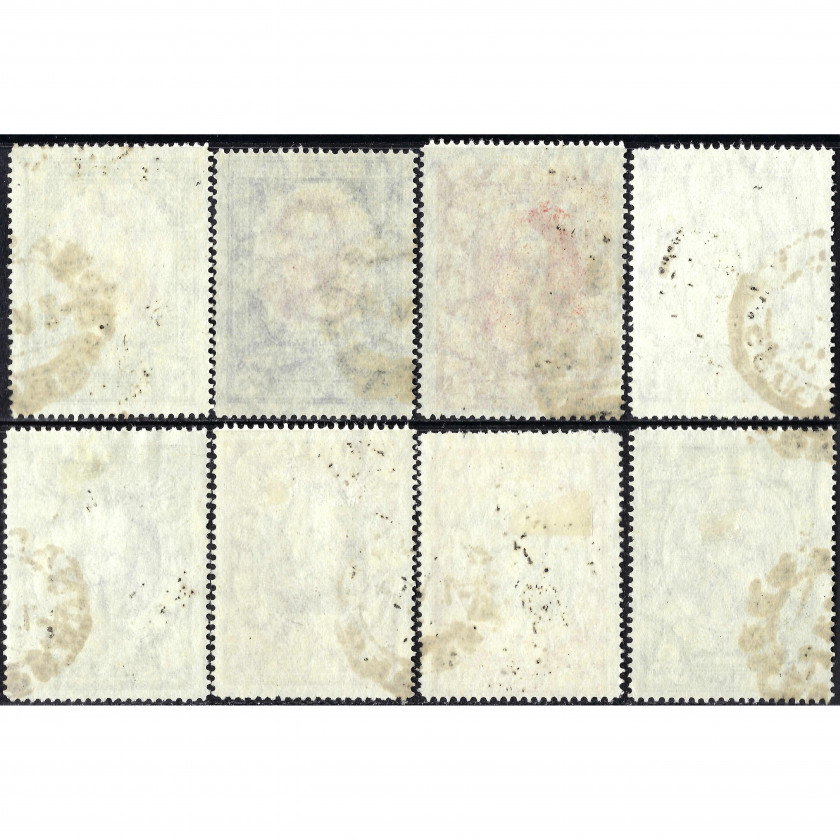 1933, Литва, 5c-3L, Соловьев #351-#358, Литография, ВЗ, P14¼