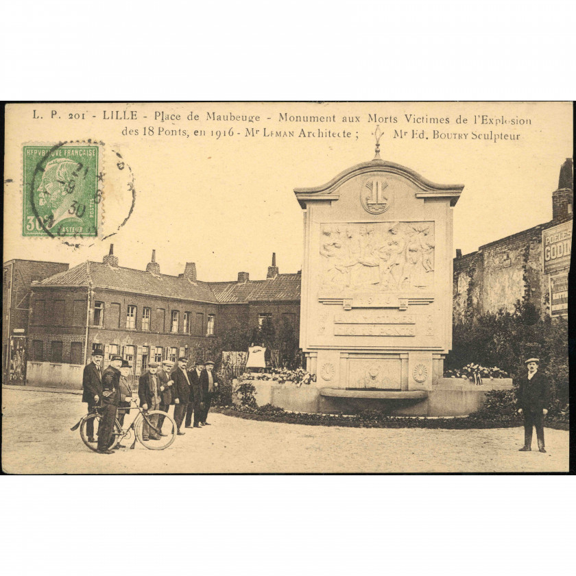 Лилль (площадь Мобёж, Франция), год: конец 1920-х – 1930-е, издатель: Lucien Pollet (Лилль).