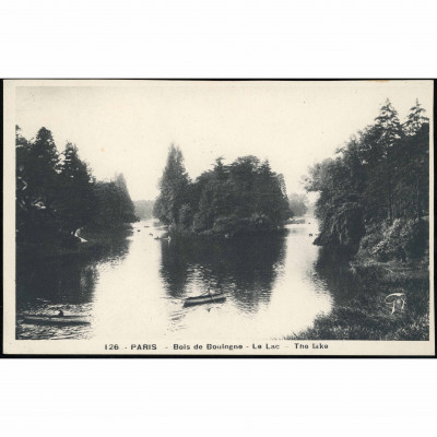Paris (Bois de Boulogne, The Lake, France), y...