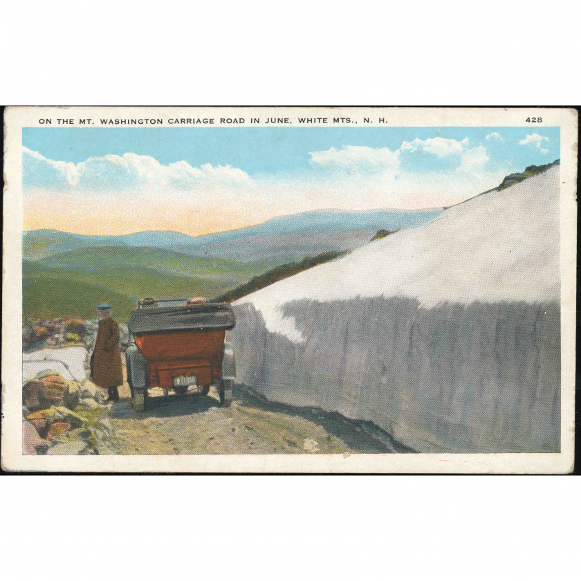 Гора Вашингтон (Белые горы, Нью-Гэмпшир, США), год: 1910-е – 1920-е, издатель: Логотип «Old Man of the Mountain».