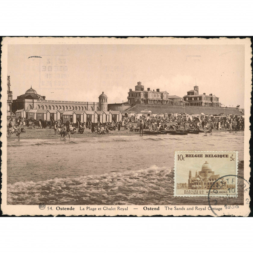 Остенде (Бельгия), год отправки: 1938, издатель: Phototypie A. Dohmen (Брюссель).