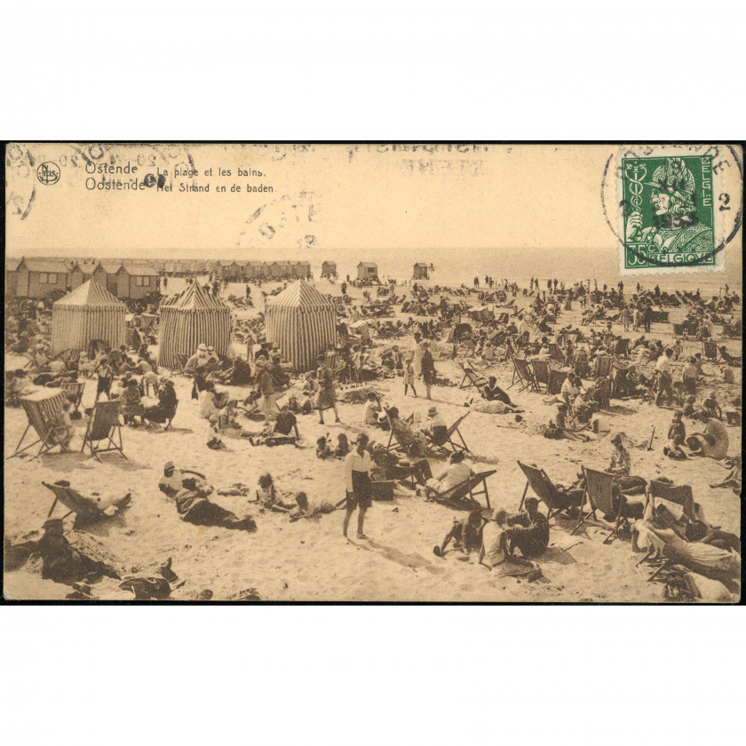 Ostende (Beļģija), nosūtīšanas gads: 1933. gada 19. decembris, izdevējs: Ern. Thill / NELS (Brisele).