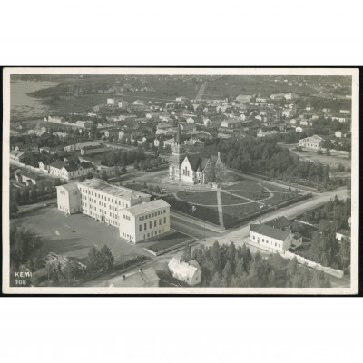 Kemi (City panorama, Finland), year mailed: D...