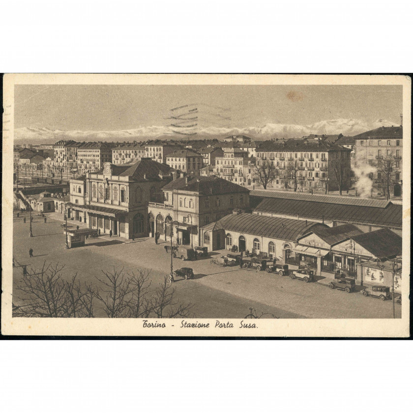 Turin (Italy) — Porta Susa Railway Station, period: January 1940, publisher: Ditta Saccari (Turin, 1938).