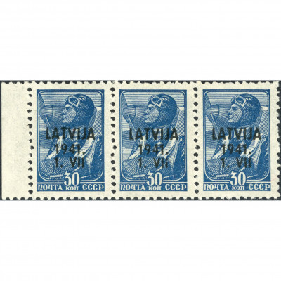 1941, Latvia, 30k, Solovyov #5 / Michel #5, T...