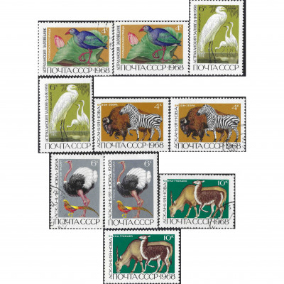 1968, СССР, 4k-10k, Соловьев #3674U-#3679U, О...