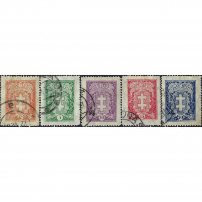 1929, Литва, 2c-30c, Соловьев #268-#272, Лито...