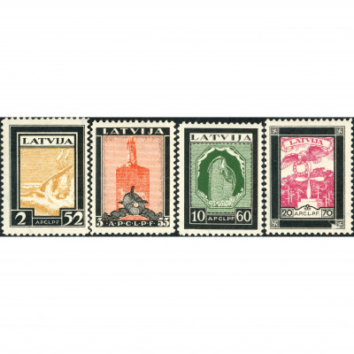 1933, Латвия, 2+52s-20+70s, Соловьев #209-#21...