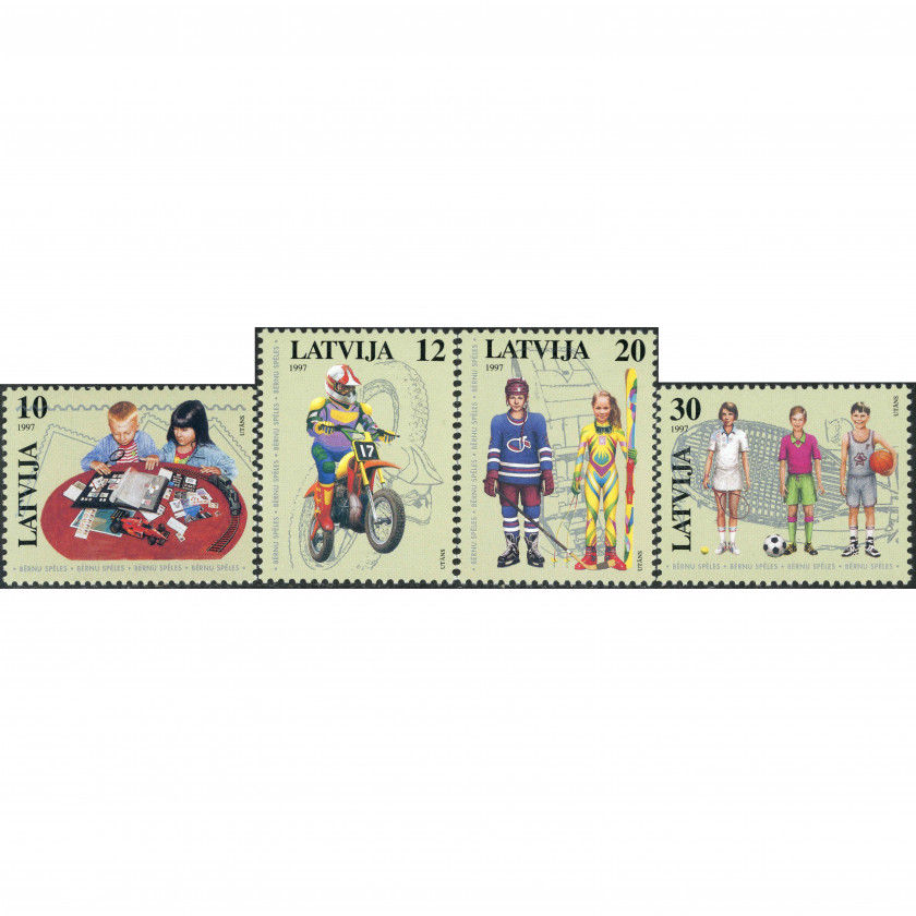 1997, Latvia, 10s-30s, Michel #459-#462, Offset, UnWmk, P13