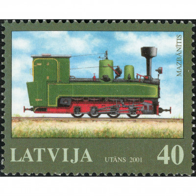 2001, Latvia, 40s, Michel #543, Offset, UnWmk...