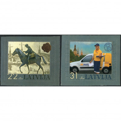 2007, Latvia, 22s-31s, Michel #711-#712, Offs...