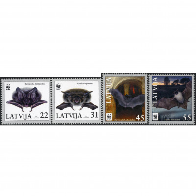 2008, Latvia, 22s-55s, Michel #727-#730, Ofse...
