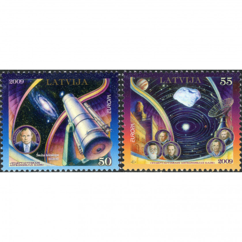2009, Латвия, 50s-55s, Мишель #757-#758, Офсет, Без ВЗ, P14