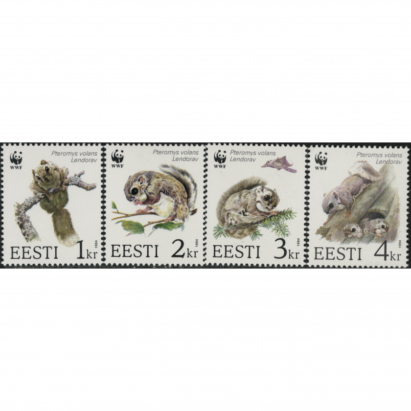 1994, Estonia, 1Kr-4Kr, Michel #229-#232, Offset, UnWmk, P14