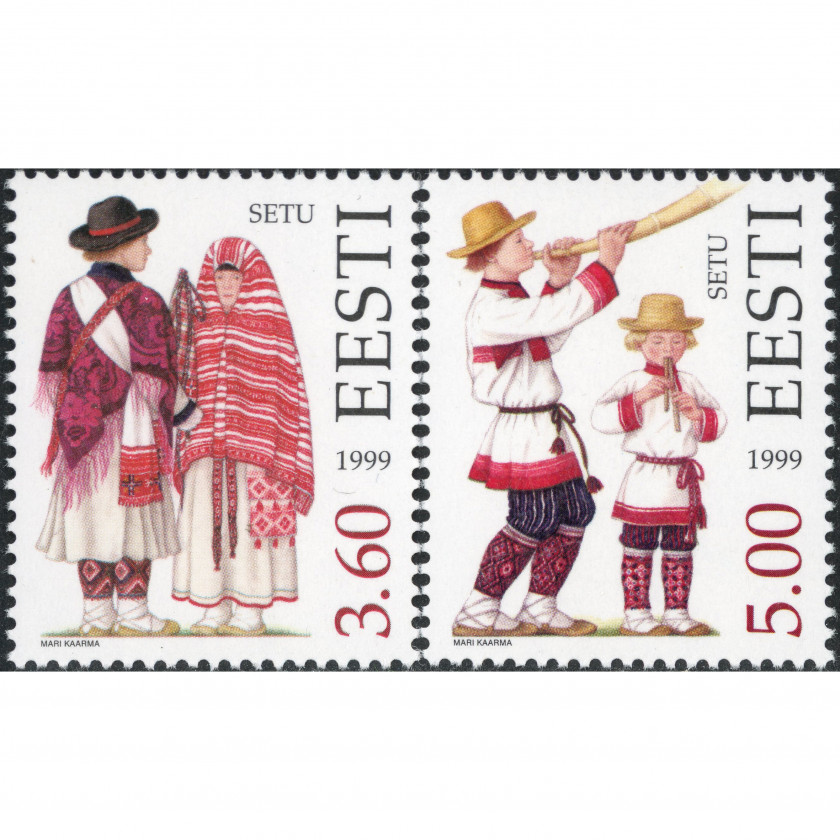 1999, Estonia, 3.60Kr-5Kr, Michel #354-#355, Offset, UnWmk, P14