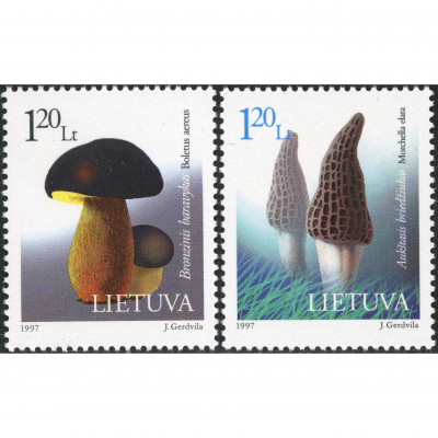 1997, Литва, 1.20L, Мишель #649-#650, Офсет...