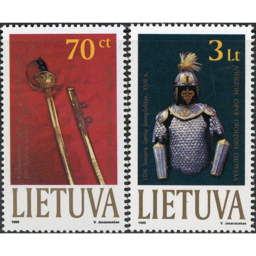 1999, Литва, 70c-3L, Мишель #712-#713, Офсет, Без ВЗ, P13:13.5