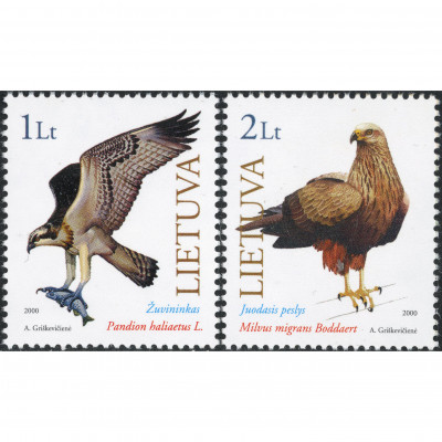 2000, Lithuania, 1L-2L, Michel #731-#732, Off...