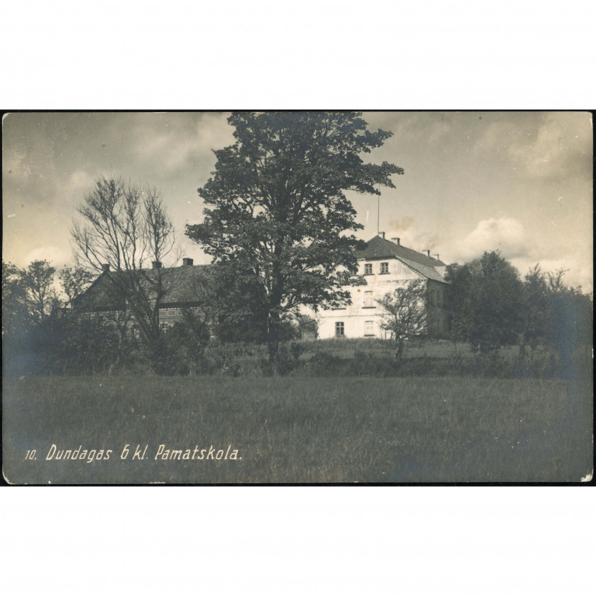 Skatu atklātne (Dundaga, 1920.-30. gadi): Dundagas 6 kl. pamatskola → Veltījuma raksts