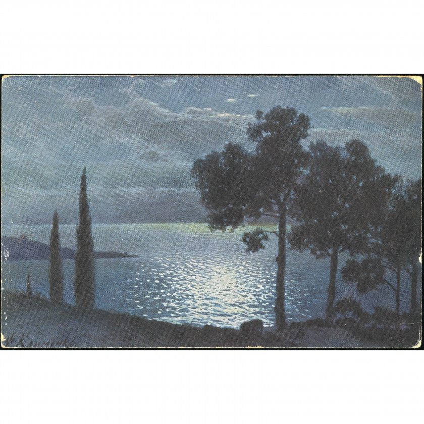 Izdevējs A/S Granberg, Stokholma (Mākslas atklātne): F. Kļimenko, Jūras ainava. Tīra (1900.-1910. gadi)