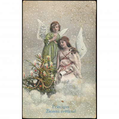 Unknown Publisher (Christmas Postcard): Angel...