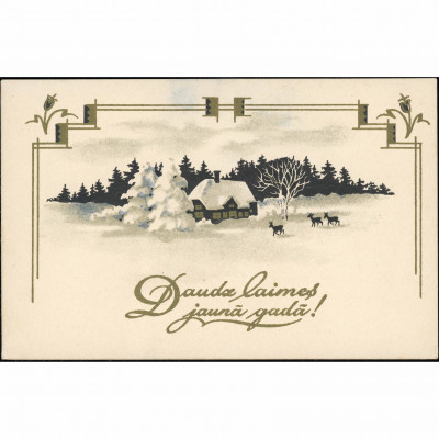 Unknown Publisher (New Year Postcard): Winter...