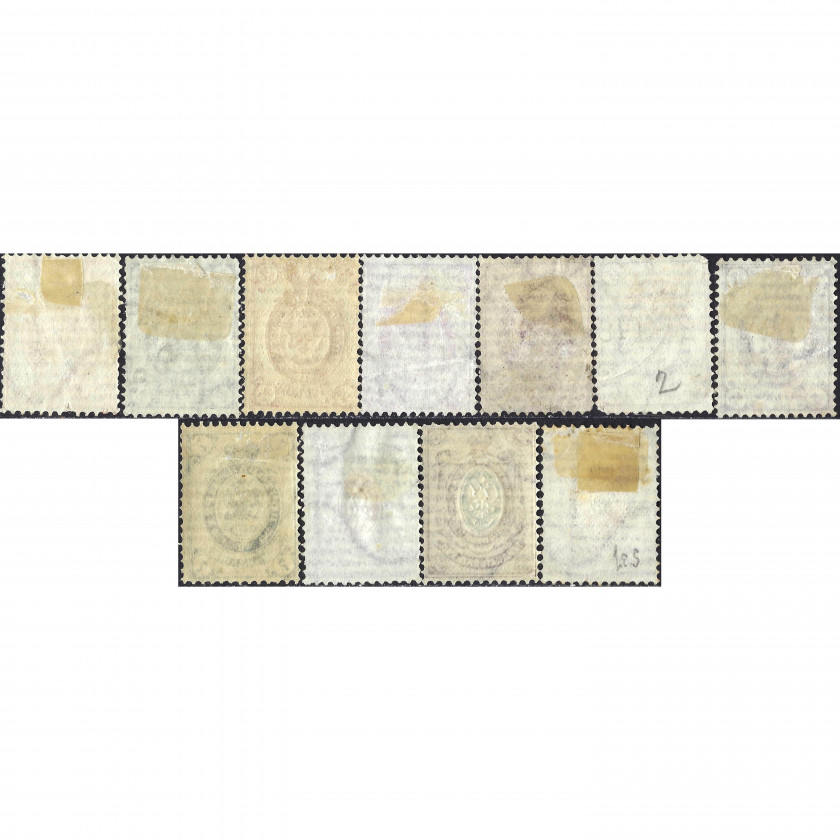 1884, Российская Империя, 1k-70k, Соловьев #29-#36, Типография, ВЗ, P14½:15