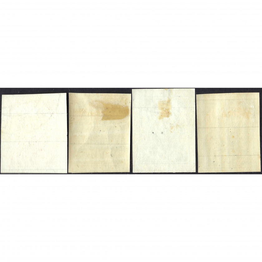 1919, Latvia, 5k-15k, Solovyov #2-#4a / Michel #3B-#5B, Lithographed, UnWmk