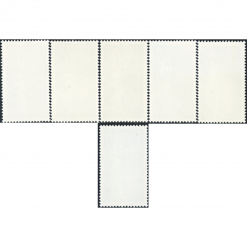 1991, Latvia, 10k-100k, Michel #317-#322, Offset, UnWmk, P13