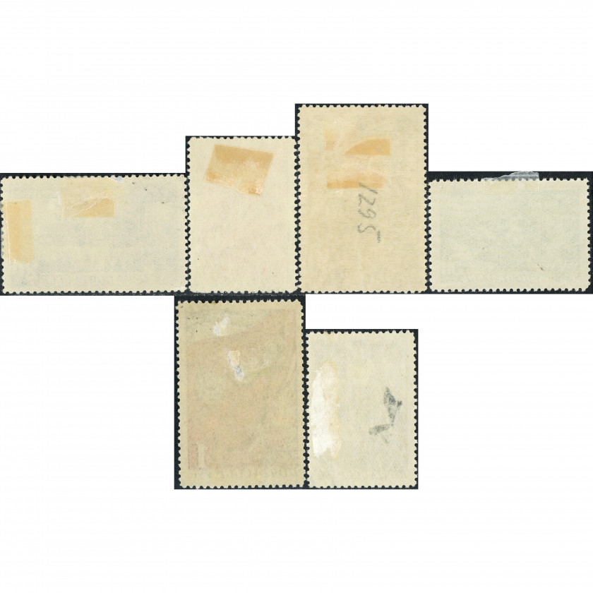 1948, USSR, 20k-2Rub, Solovyov #1322-I-#1327-I / Michel #1280-#1285, Intaglio, UnWmk, P12.5
