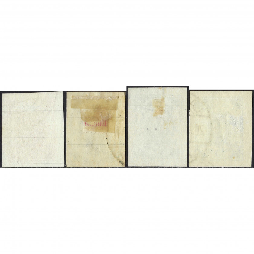 1919, Латвия, 5k-15k, Соловьев #2-#4a, Литография, Без ВЗ