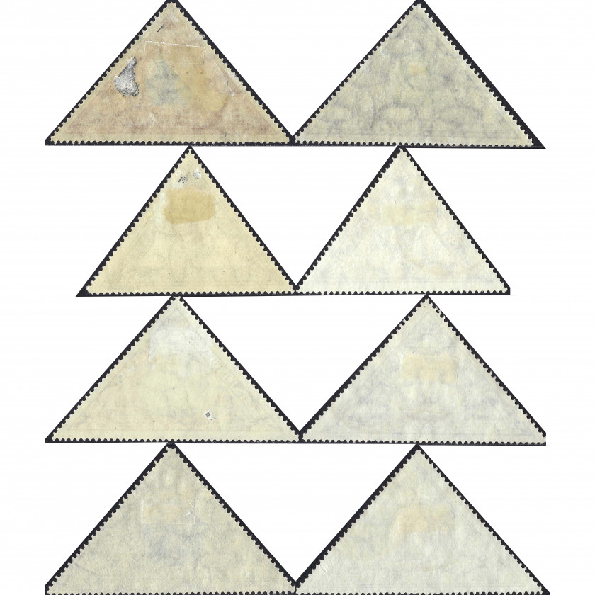 1933, Lithuania, 5c-2L, Solovyov #367-#374, Lithographed, Wmk, P11½-14½, Air Mail