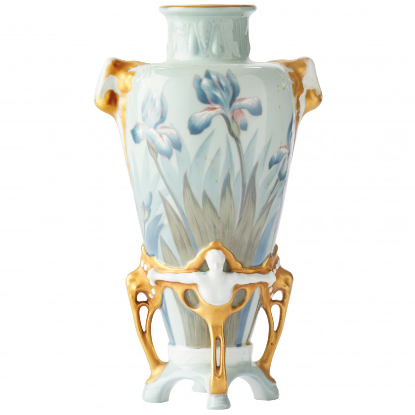 Фарфоровая ваза в стиле Ар-Нуво