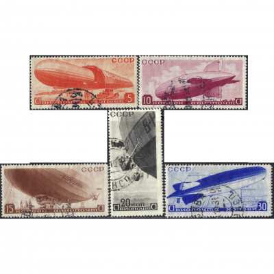 1934, СССР, 5k-30k, Соловьев #470-#474, Фотот...