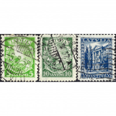 1934, Латвия, 5s-35s, Соловьев #226-#229, Лит...