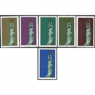 1991, Latvia, 10k-100k, Michel #317-#322, Ofs...