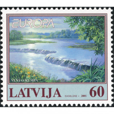 2001, Latvia, 60s, Michel #544, Offset, UnWmk...